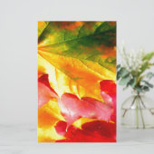 Fall Leaves personaliseer het Geel, Rood, Groen, Briefpapier (Staand voorkant)