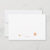 Fall Leaves Personalized Stationery Bedankkaart (Achterkant)