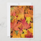 Fall Leaves Photo Autumn Wedding Save the Date (Achterkant)