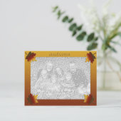 Fall Leaves Photo Template Briefkaart (Staand voorkant)