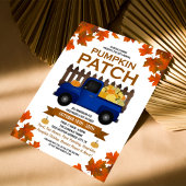 Fall Leaves Pumpkin Patch Blue Truck Flyer