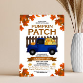Fall Leaves Pumpkin Patch Blue Truck Flyer