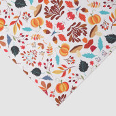 Fall Leaves Pumpkin Patroon  Tissuepapier (Detail)