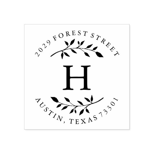 Fall Leaves Rubberstempel (Afrduk)