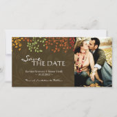 Fall Leaves Save the Date Photocard (Voorkant)