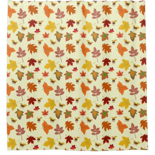 FALL LEAVES Shower Curtain Douchegordijn (Voorkant)