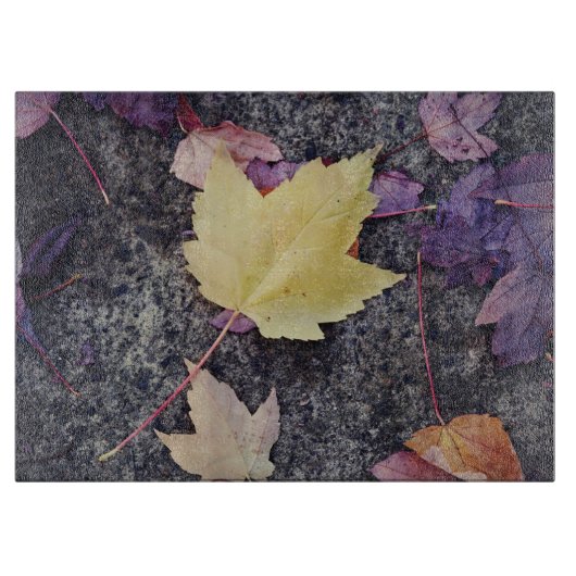 Fall Leaves Snijplank (Voorkant)