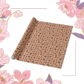 Fall Leaves Tan Naadloos Patroon Cadeaupapier