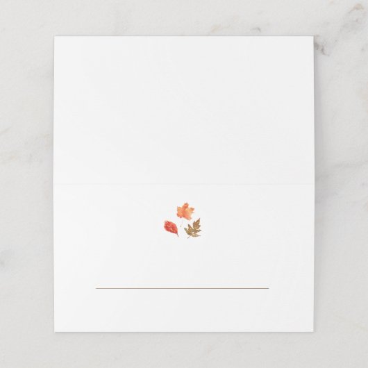 Fall Leaves Thanksgiving (Buitenkant ongevouwen)