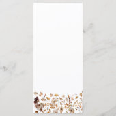 Fall Leaves Thanksgiving Dinner Flat Menu (Dos)