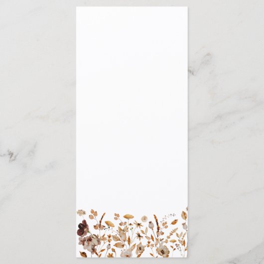 Fall Leaves Thanksgiving Dinner Flat Menu (Dos)