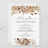 Fall Leaves Thanksgiving Dinner Invitation (Devant)