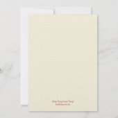 Fall Leaves Thanksgiving Dinner Invitation Kaart (Achterkant)