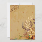 Fall Leaves Thanksgiving Dinner Party Kaart (Achterkant)