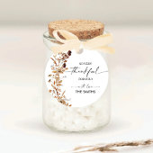 Fall Leaves Thanksgiving Dinner Sticker