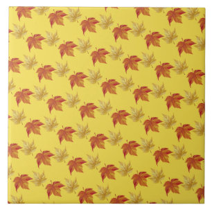 Fall Leaves Tile Tegeltje