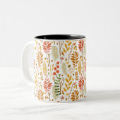 Fall Leaves Tweekleurige Koffiemok (Voorkant links)