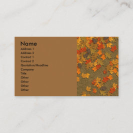 Fall Leaves Visitekaartje