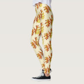 Fall Leaves Waterverf Pattern Leggings (Links)