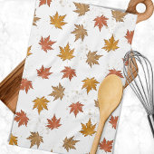 Fall Leaves Waterverf Pattern Theedoek