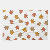 Fall Leaves Waterverf Pattern Theedoek (Horizontaal)