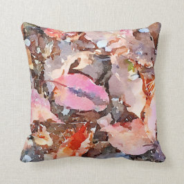 Fall Leaves Waterverf Pillow Kussen
