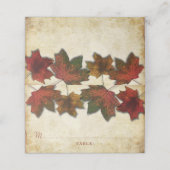 Fall Leaves Wedding (Buitenkant ongevouwen)