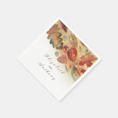 Fall Leaves Wedding Servet (Hoek)