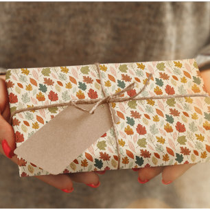Fall Leaves Wrapping Paper – Cosy Autumn Gift Wrap Cadeaupapier
