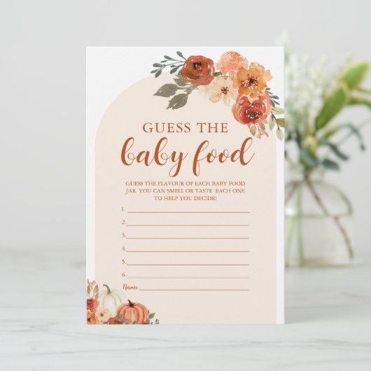 Fall Little Citrouille devine la carte de jeu alim (Debout devant)