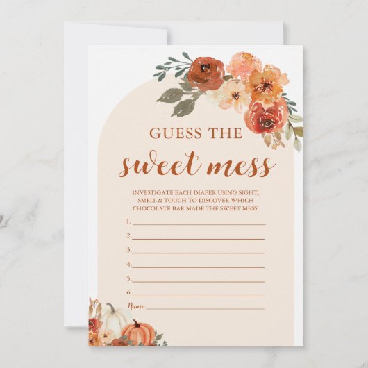 Fall Little Citrouille pense que la carte de jeu S (Devant)