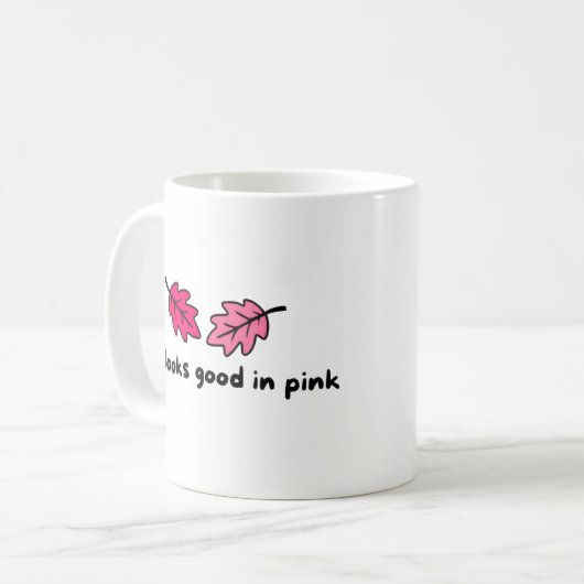 Fall Looks Good in Pink | Cozy Fall Mug (Devant gauche)