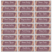 Fall Love Autumn Foliage Étiquettes de adresse inv (Devant)