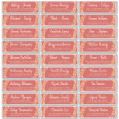 Fall Love Autumn Foliage Étiquettes de adresse inv (Devant)