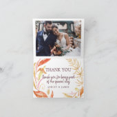 Fall Love Autumn Foliage Mariage Merci Photo (Intérieur)