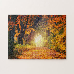 Fall Mountain Art Pittoresque Puzzles Complexe Jig