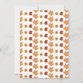 Fall Nature Leaves Baby Shower Kaart (Achterkant)