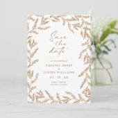 Fall Photo Wedding Save The Date (Staand voorkant)