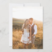 Fall Photo Wedding Save The Date (Achterkant)
