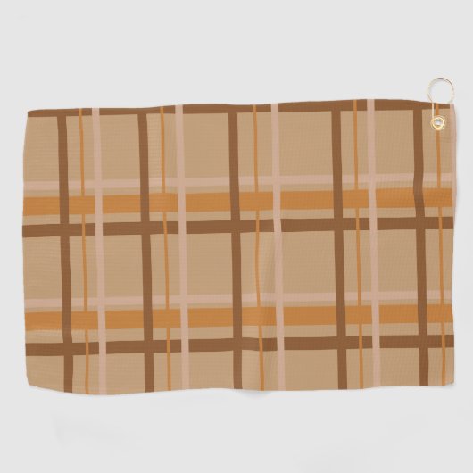 Fall Plaid Golfhanddoek (Horizontaal)