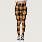 Fall Plaid Pattern Leggings (Devant)