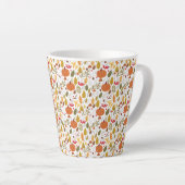 Fall Pumpkin Pattern Latte Mok (Rechterhoek)