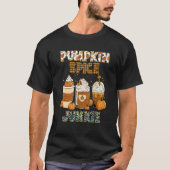 Fall Pumpkin Spice Junkie T-shirt (Voorkant)