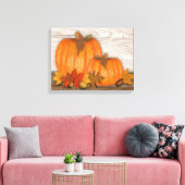 Fall Pumpkins Wrapped Canvas Afdruk (Insitu (Woonkamer))