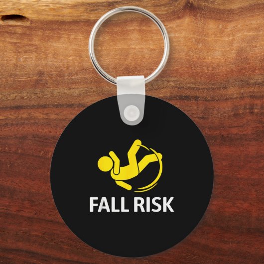 Fall Risk Balance Issues Funny Fall Risk Sleutelhanger (Voorkant)