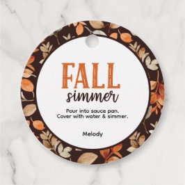 Fall Simmer Bedankjes Labels
