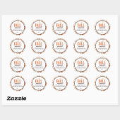 Fall Simmer Ronde Sticker (Vel)
