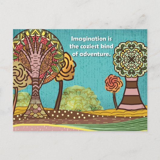 Fall Snail Mail Postcard Set | Hand-Drawn Autumn D Briefkaart (Voorkant)