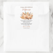 Fall Stovetop Potpourri Recipe Pumpkin Vierkante Sticker (Tas)