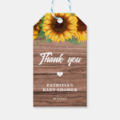 Fall Sunflower | Baby Shower Cadeaulabel (Voorkant)
